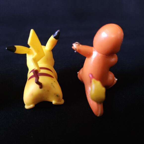 Lot of 4 Mini Miniature Pokemon Figures Toys Pikachu Charmander Action Figurines - Picture 4 of 9